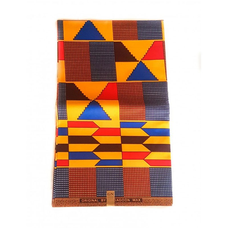 Color Kente African Print Fabric Poly