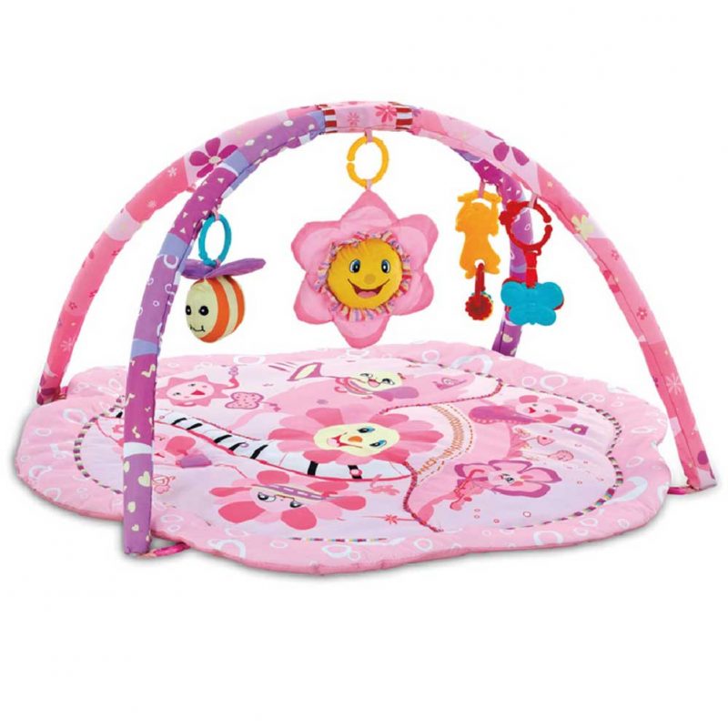 Cicilove Playmat Roll and Joy Activity Gym flower Pink