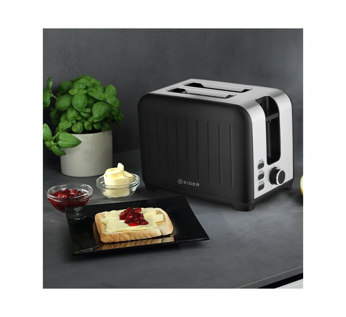 Eiger Alinea Nero 2 Slice Toaster