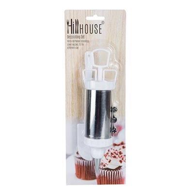 HILL HOUSE ICING SET PLASTIC & STAINLESS STEEL WITH 4 NOZZLE